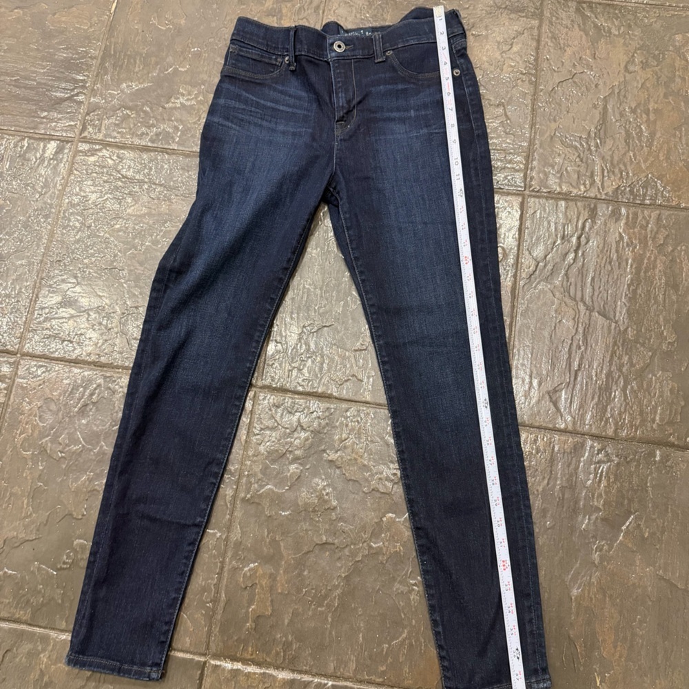Lucky Brand Women's Deep Indigo Skinny Jeans Premium Denim Size 10 - Picture 4 of 10